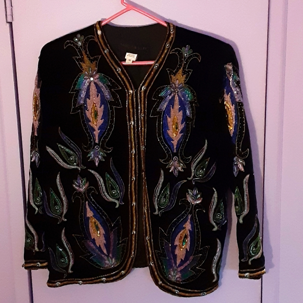 Semi Queen velvet jeweled jacket